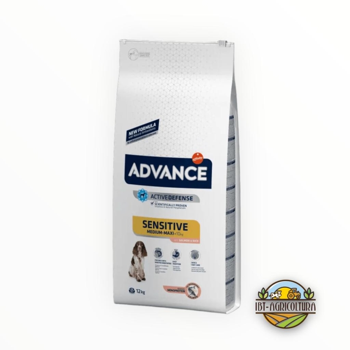 Advance Dog Sensitive adult monoproteico Salmone e Riso KG 12