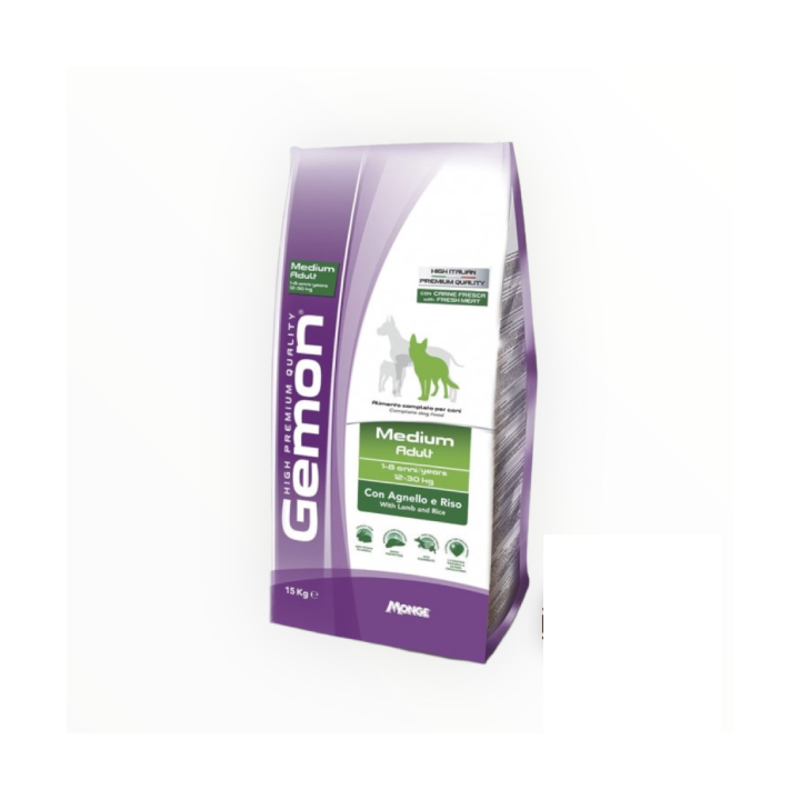 Gemon Dog All breeds Adult con Agnello e riso KG 15