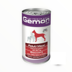 Gemon dog bocconi Adult maxi manzo e riso 1250 gr