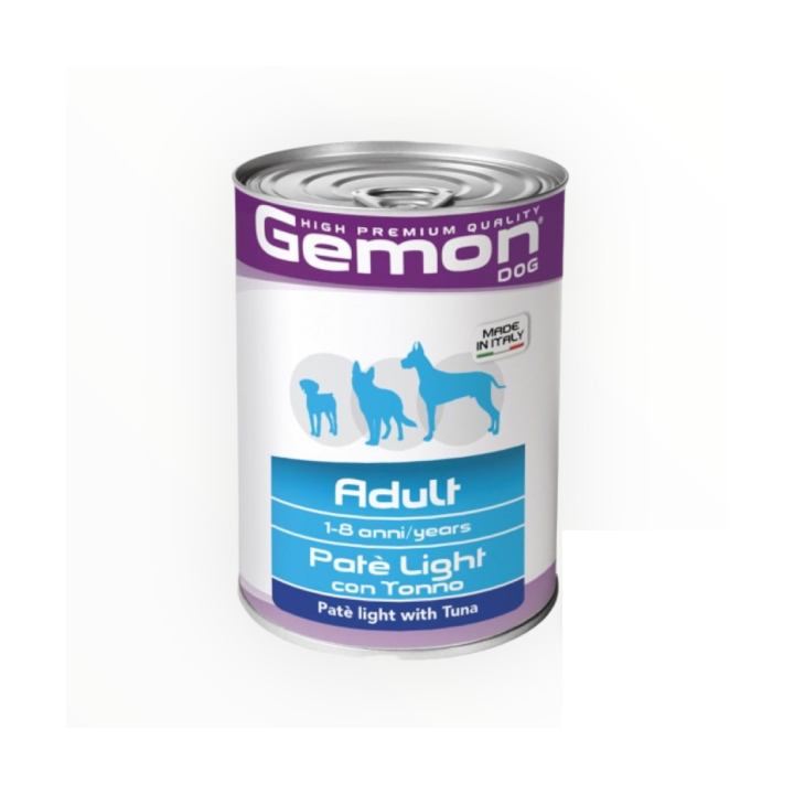 Gemon dog pate' Adult light tonno 400 gr