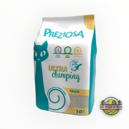 Lettiera preziosa ultra clumping talco LT 10