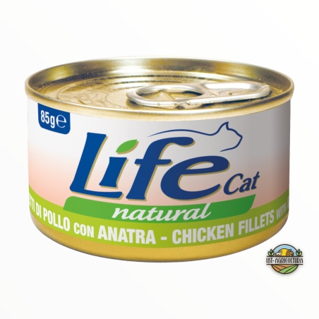 Life cat filetti di pollo con anatra 85 gr