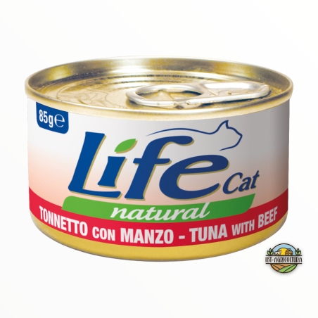 Life cat tonnetto con manzo 85 gr