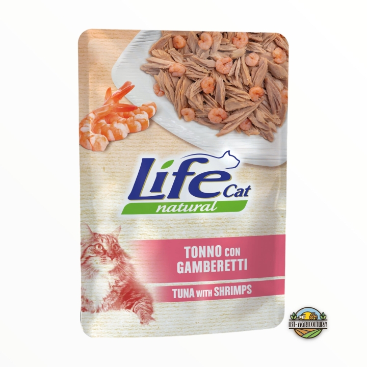 Life cat tonno con gamberetti 70 gr