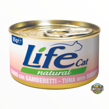Life cat tonno con gamberetti 85 gr