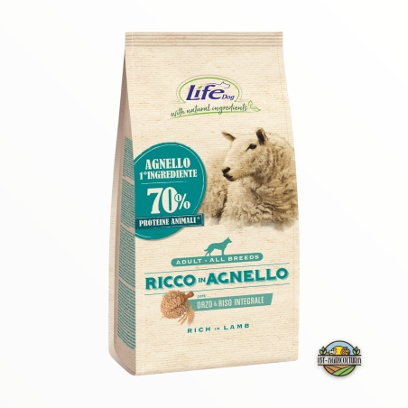 Life Dog all breeds adult con agnello KG 12