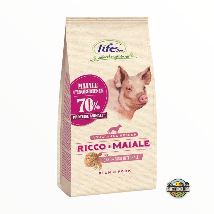 Life Dog all breeds adult con maiale KG 12