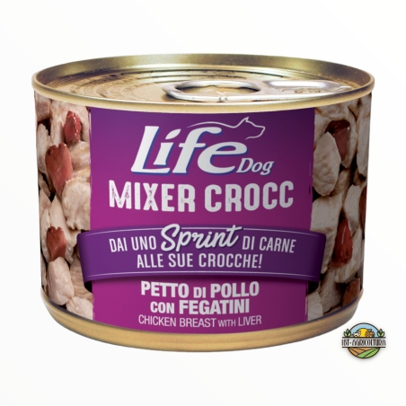 Life Dog mixer crocc petto di pollo con fegatini 150 gr