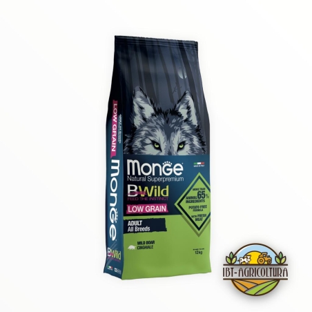 Monge bwild all breeds lowgrain adult cinghiale KG 12