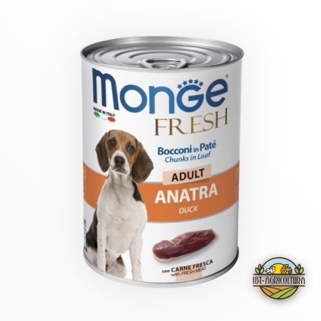 Monge fresh bocconi in pate' adult anatra 400 gr