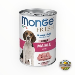 Monge fresh bocconi in pate' adult maiale 400 gr