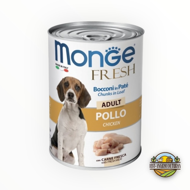 Monge fresh bocconi in pate' adult pollo 400 gr