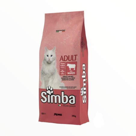 Monge Simba Cat Adult con Manzo KG 20
