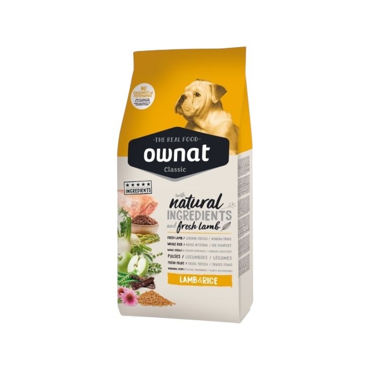 Ownat Dog CLASSIC Adult Agnello e riso 4 KG