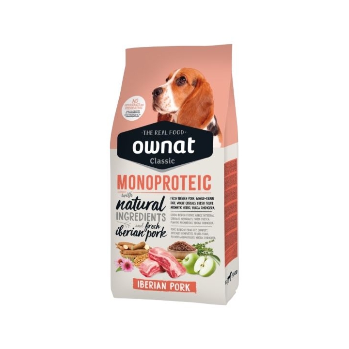 Ownat Dog CLASSIC MONOPROTEICO Iberian Pork 4 KG