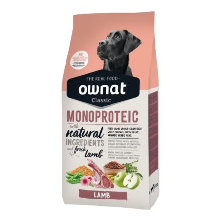 Ownat Dog CLASSIC MONOPROTEICO Agnello 12 KG