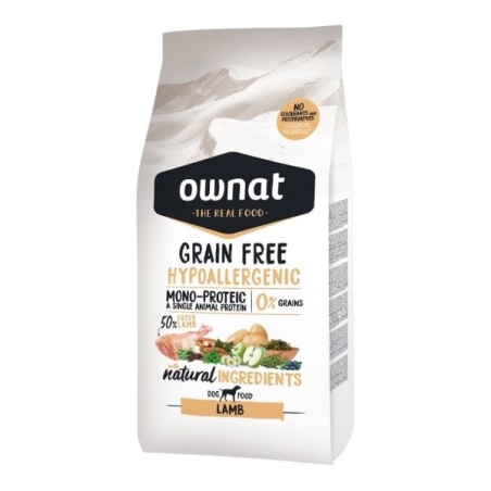 Ownat Dog GRAINFREE Hypo Agnello 3 KG