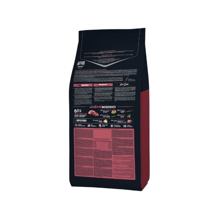 Ownat Dog AUTHOR FRESH agnello e maiale 3 KG