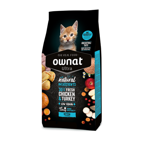 Ownat Cat ULTRA kitten pollo e tacchino 1.5 KG