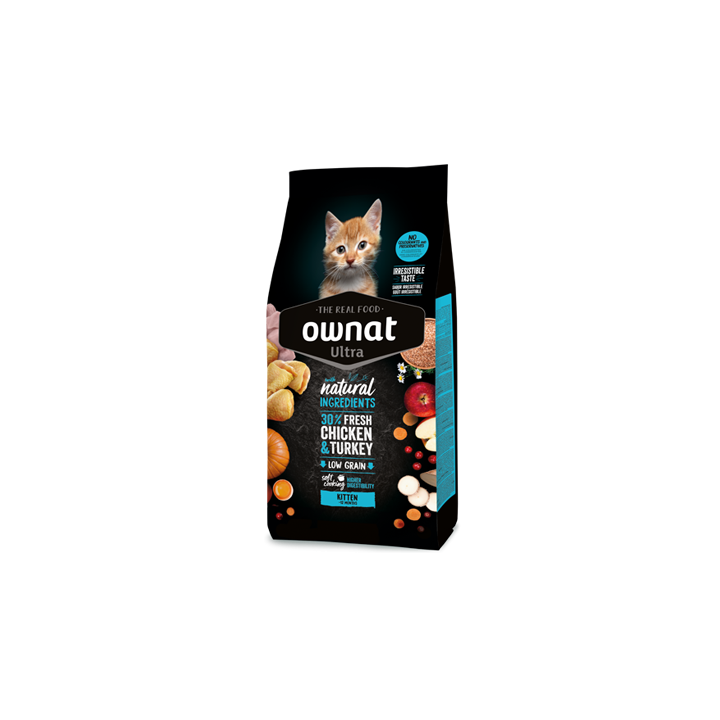 Ownat Cat ULTRA kitten pollo e tacchino 1.5 KG