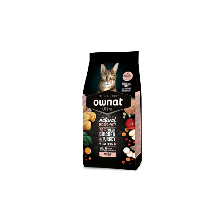 Ownat Cat ULTRA mature pollo e tacchino 1.5 KG