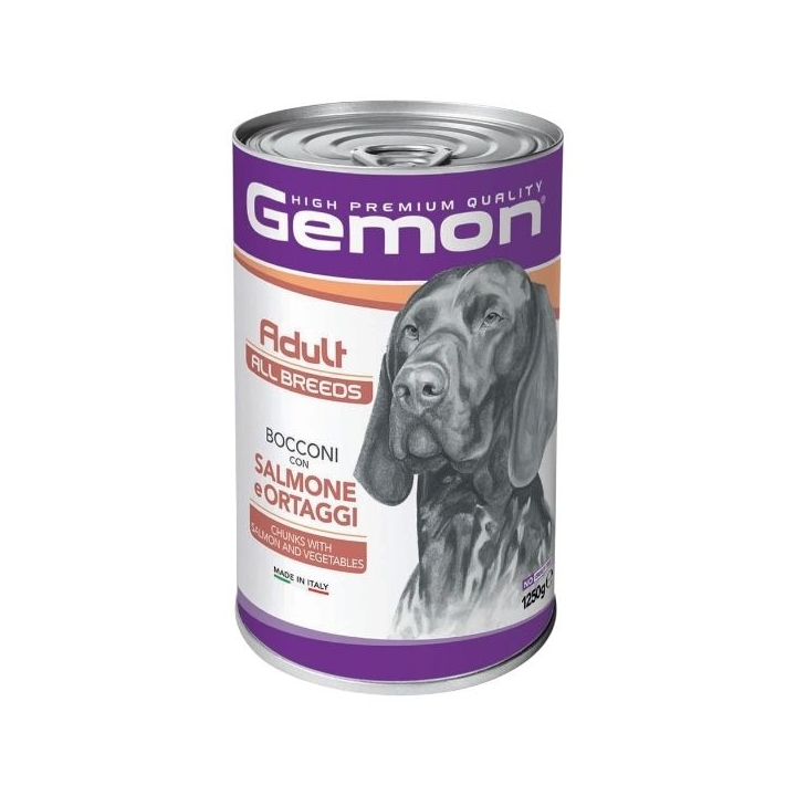 Gemon dog bocconi Adult all breeds salmone e ortaggi 1250 gr