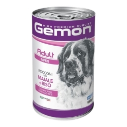 Gemon dog bocconi Adult maxi maiale e riso 1250 gr