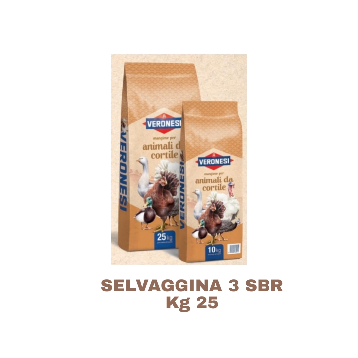 Mangime completo tacchini e selvaggina Kg 25 pellet
